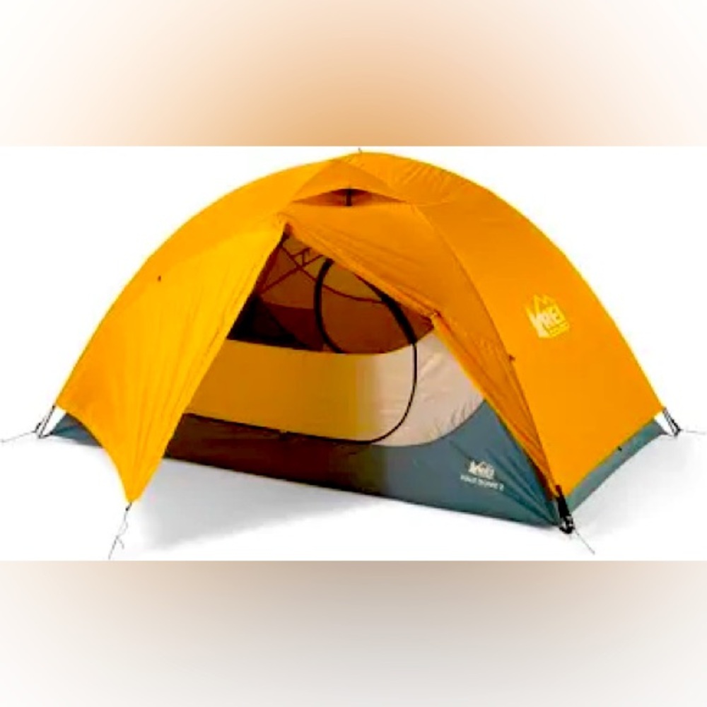 REI Co-op Orange Half Dome 2 Tent